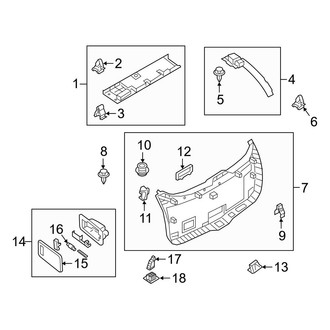 Mazda OE - Lift Gate - Interior Trim