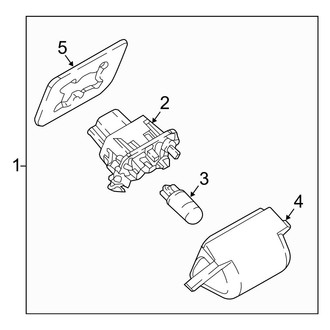 Mazda OE - Rear Lamps - License Lamps