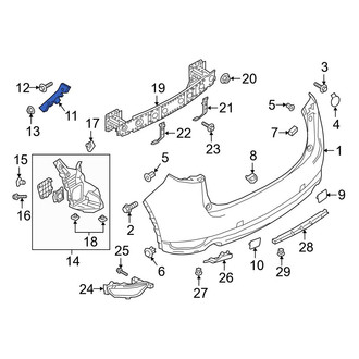 Mazda OE - Rear Left Bumper Cover Bracket