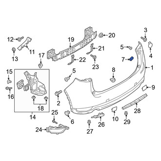 Mazda OE - Bumper Cover Insulator