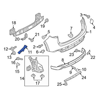 Mazda OE - Rear Right Bumper Cover Bracket