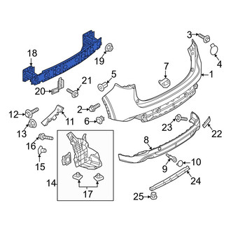 Mazda OE - Rear Bumper Impact Bar