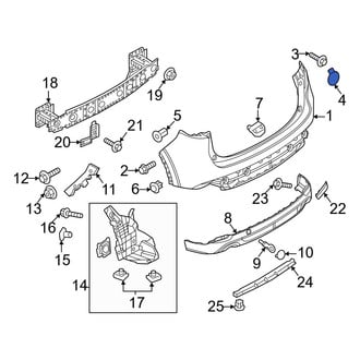 Mazda OE - Rear Bumper Cover Cap