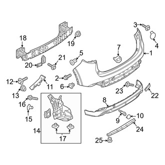 Mazda OE - Rear Bumper - Bumper & Components