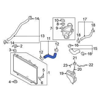 Mazda OE - Upper Radiator Coolant Hose