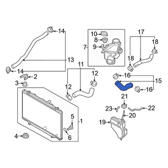 Mazda OE - Upper Radiator Coolant Hose