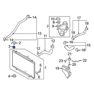 Mazda OE - Upper Radiator Insulator