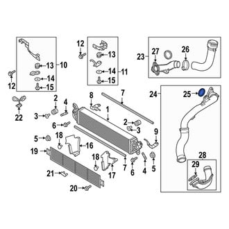 Mazda OE - Right Lower Intercooler Pipe O-Ring