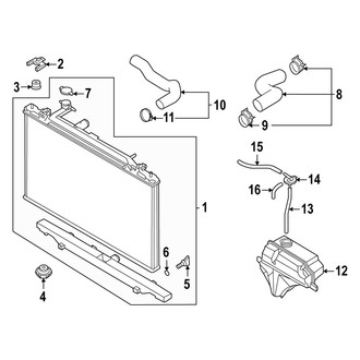 Mazda OE - Cooling - Radiator & Components (2.2L)