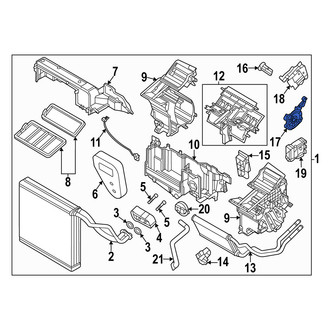Mazda OE - HVAC Mode Door Lever Link