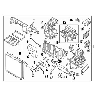 Mazda OE - HVAC Unit Case Assembly