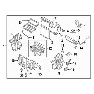 Mazda OE - HVAC Unit Case Assembly