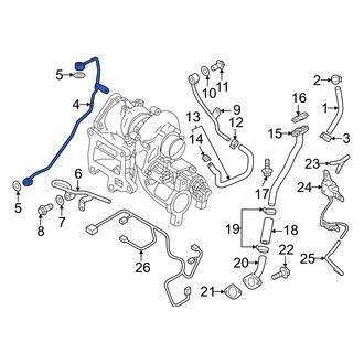 Mazda OE - Turbocharger Oil Line