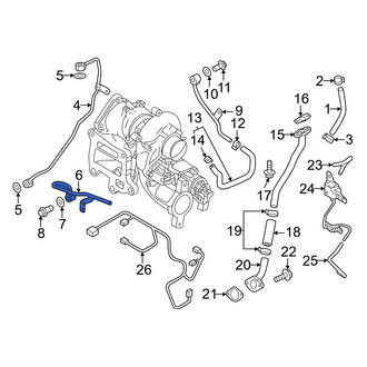 Mazda OE - Turbocharger Coolant Line