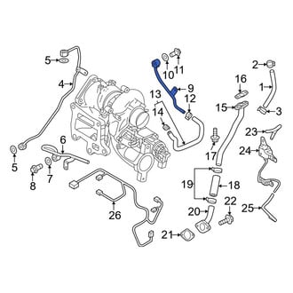 Mazda OE - Turbocharger Coolant Line