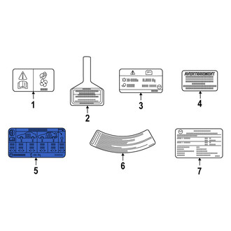 Mazda OE - Tire Information Label
