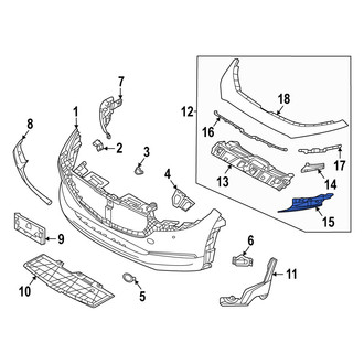 Mazda OE - Left Lower Bumper Cover Spacer Panel Bracket