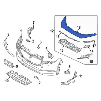 Mazda OE - Front Center Bumper Cover Spacer Panel