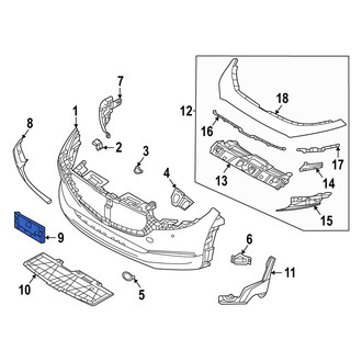 Mazda OE - Front License Plate Bracket