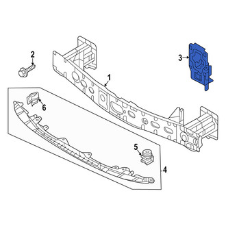 Mazda OE - Rear Right Bumper Cover Bracket