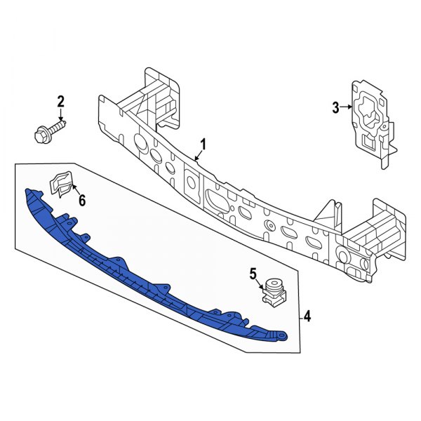 Bumper Cover Reinforcement Beam