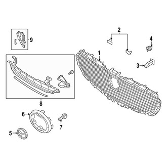 Mazda OE - Front Bumper & Grille - Grille & Components