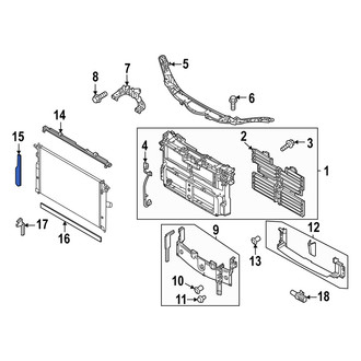 Mazda OE - Left Radiator Support Panel Seal