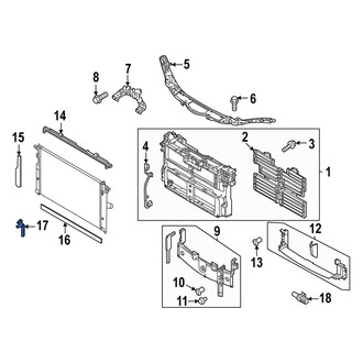 Mazda OE - Front Left Radiator Support Air Deflector