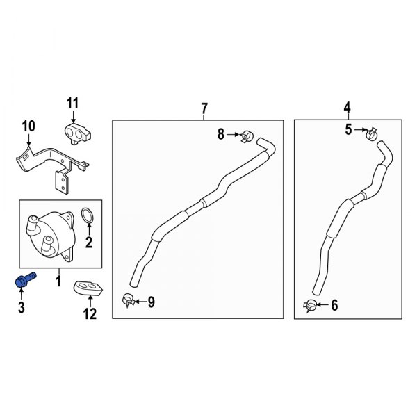 Automatic Transmission Oil Cooler Bolt