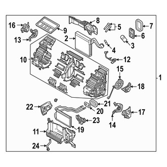 Mazda OE - Air Conditioner & Heater - Evaporator & Heater Components