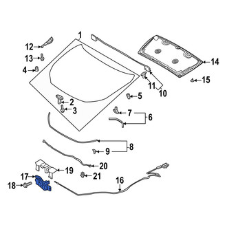 Mazda OE - Front Hood Latch