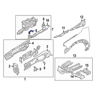 Mazda OE - Front Left Fender Bracket