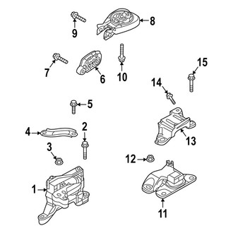 Mazda OE - Engine / Transaxle - Engine & Transmission Mounting (FWD 2.5L)