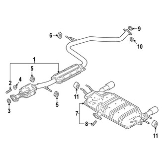 Mazda OE - Exhaust System - Exhaust Components (FWD)