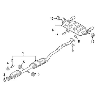 Mazda OE - Exhaust System - Exhaust Components (AWD)