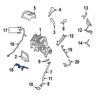 Mazda OE - Turbocharger Coolant Line