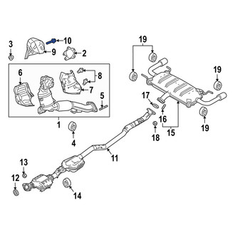 Mazda OE - Exhaust Manifold Heat Shield Bolt