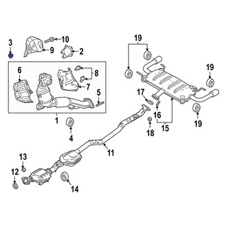 Mazda OE - Catalytic Converter Nut