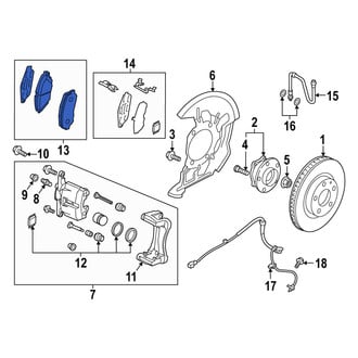 Mazda OE - Front Disc Brake Pad Set