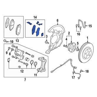Mazda OE - Front Disc Brake Pad Set