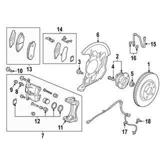 Mazda OE - Front Suspension - Brake Components