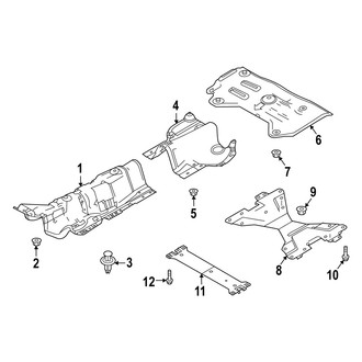 Mazda OE - Exhaust System - Heat Shields (Y Engine VIN Character)