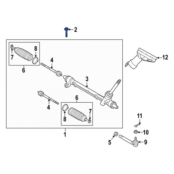 Rack and Pinion Bolt