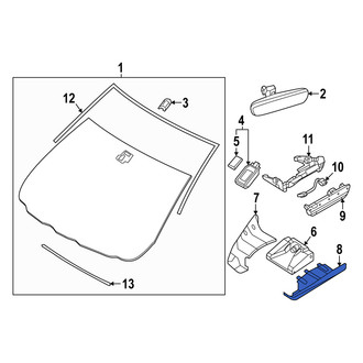 Mazda OE - Front Left Interior Rear View Mirror Cover