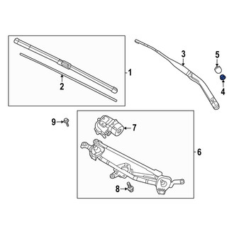Mazda OE - Wiper Arm Nut