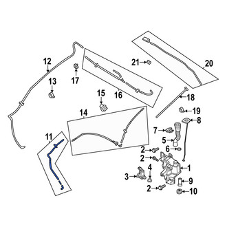 Mazda OE - Front Windshield Washer Hose