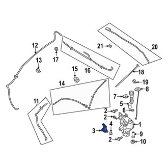 Mazda OE - Windshield Washer Pump