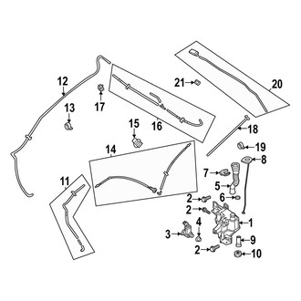 Mazda OE - Windshield - Washer Components