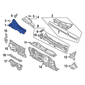 Mazda OE - Front Right Cowl Cover