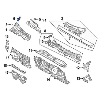 Mazda OE - Left Cowl Cover Cap